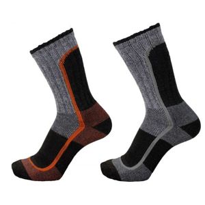 Columbia HALF CUSHION Sportovní ponožky, Tmavě šedá,Černá,Oranžová, velikost 43-46
