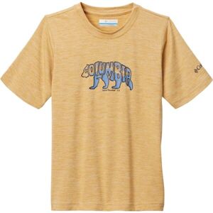 Columbia MOUNT ECHO™ SHORT SLEEVE GRAPHIC SHIRT Dětské tričko, žlutá, veľkosť M