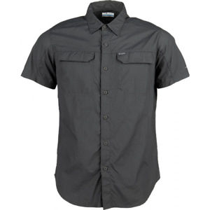 Columbia SILVER RIDGE 2.0 SHORT SLEEVE SHIRT tmavě šedá XXL - Pánská košile s krátkým rukávem