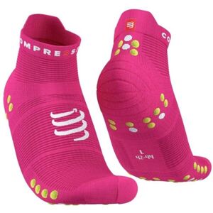 Compressport PRO RACING SOCKS V4.0 RUN Běžecké ponožky, růžová, veľkosť T1