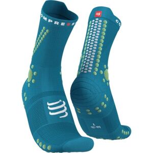 Compressport PRO RACING SOCKS v4.0 TRAIL Běžecké ponožky, zelená, veľkosť T3