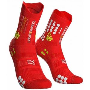 Compressport RACE V3.0 TRAIL červená T1 - Běžecké ponožky