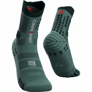 Compressport RACE V3.0 TRAIL Běžecké ponožky, Stříbrná, velikost T3
