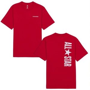 Converse ALL STAR SHORT SLEEVE TEE červená XL - Pánské tričko