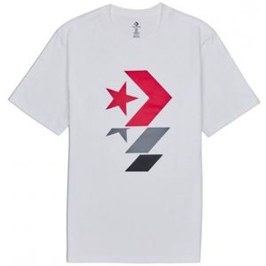 Converse REPEATED STAR CHEVRON TEE bílá M - Pánské tričko
