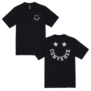 Converse STAR GRAPHIC TEE Pánské triko, Černá,Bílá, velikost M