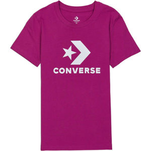 Converse STAR CHEVRON TEE Dámské tričko, Vínová, velikost M