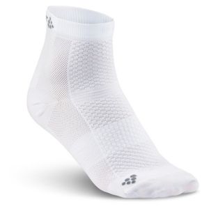 Craft COOL MID 2-PACK Sportovní ponožky, Bílá, velikost 37-39