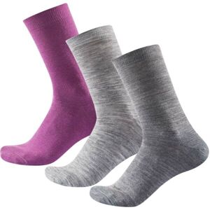 Devold DAILY MERINO LIGHT SOCK 3PK WMN Dámské ponožky, šedá, veľkosť 36-40