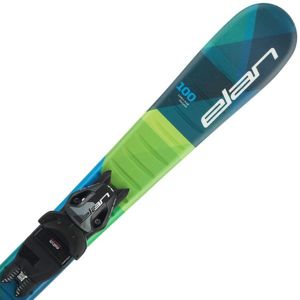 Elan MAXX QS + EL 4.5 Chlapecké sjezdové lyže, tmavě zelená, velikost 120