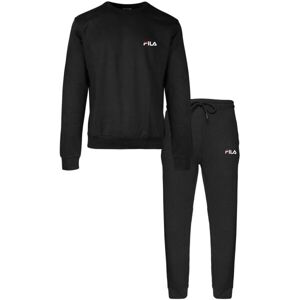 Fila IN COTTON BRUSHED FLEECE Pánské pyžamo, černá, veľkosť XXL