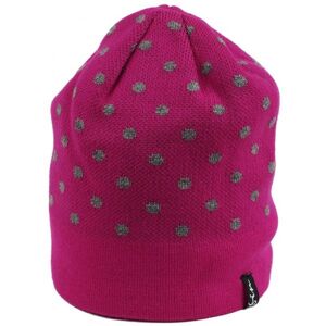 Finmark WINTER HAT Dámská pletená čepice, růžová, veľkosť UNI