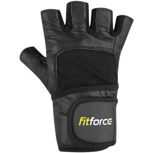 Fitforce FITNESS RUKAVICE Rukavice na fitness, Černá,Bílá, velikost L