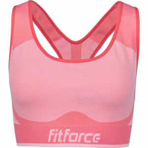 Fitforce ORTENSIA Dámská fitness podprsenka, Oranžová,Růžová, velikost XL