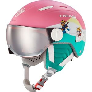 Head MAJA VISOR Dětská lyžařská helma, růžová, veľkosť XXS