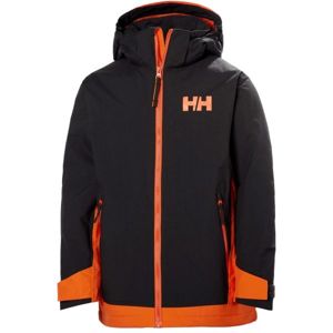Helly Hansen JR HILLSIDE JACKET černá 14 - Dětská lyžařská bunda