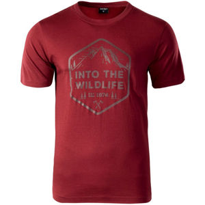Hi-Tec ONER červená XL - Pánské triko