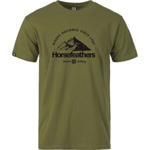 Horsefeathers MOUNTAIN Pánské tričko, khaki, velikost