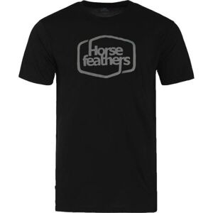 Horsefeathers ROOTER TECH T-SHIRT Pánské tričko, černá, velikost S