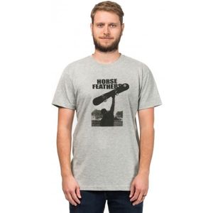 Horsefeathers ROCKY T-SHIRT šedá XL - Pánské tričko