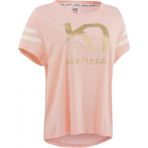 KARI TRAA VILDE TEE světle růžová XS - Dámské tričko