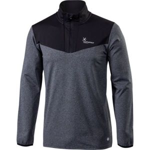 Klimatex ADOR Pánský pulovr, Tmavě šedá,Černá, velikost S