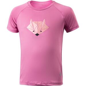 Klimatex FOX Dívčí triko, Růžová,Mix, velikost 158