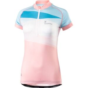 Klimatex JOY Dámský cyklistický dres, Růžová,Bílá,Modrá, velikost XL