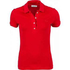 Lacoste SHORT SLEEVE POLO červená S - Dámské polo tričko