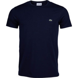 Lacoste ZERO NECK SS T-SHIRT tmavě modrá S - Pánské tričko