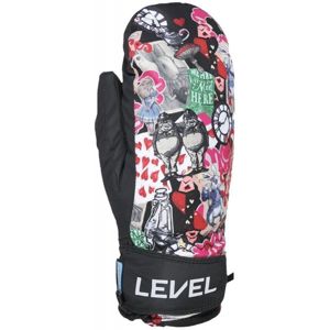 Level JUKE JR MITT Dětské lyžařské rukavice, černá, velikost 5