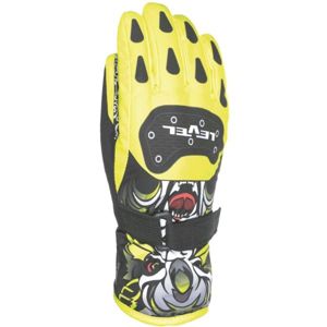 Level DARK JR žlutá 4 - Voděodolné celozateplené dětské rukavice