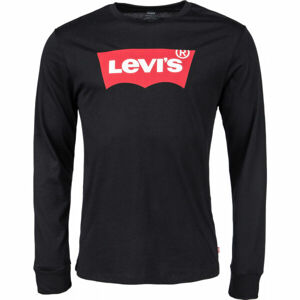 Levi's LS STD GRAPHIC TEE Pánské triko s dlouhým rukávem, černá, velikost M