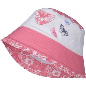 Lewro CACIA Dětský klobouček, Růžová,Bílá, velikost 8-11