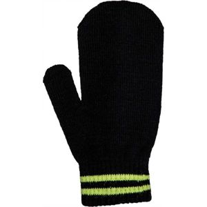 Lewro NDIDI Dětské pletené rukavice, černá, velikost UNI
