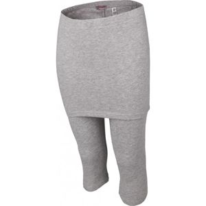 Lewro GALINA 140 - 170 šedá 152-158 - Dívčí tříčtvrteční kalhoty se sukní