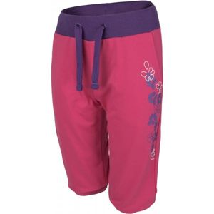 Lewro GISA 140 - 170 růžová 140-146 - Dívčí tříčtvrteční kalhoty