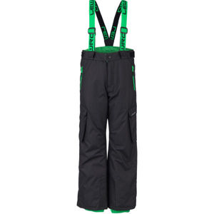Lewro HRISCO zelená 140-146 - Dětské snowboardové kalhoty