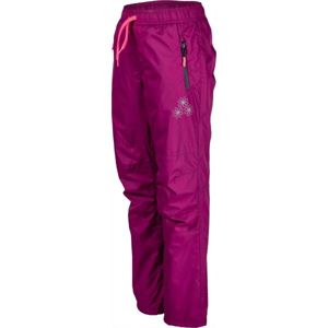 Lewro NILAN fialová 152-158 - Dětské zateplené kalhoty