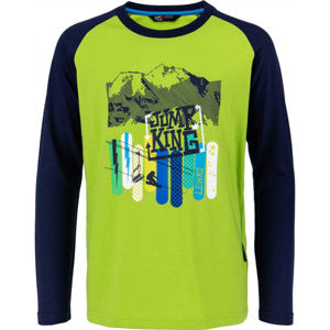 Lewro SALVO Chlapecké triko, Zelená,Tmavě modrá,Mix, velikost 152-158