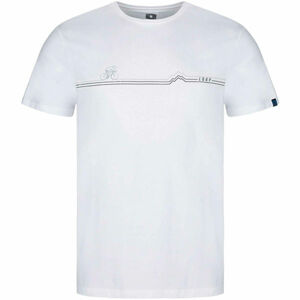 Loap ALIX Pánské triko, Bílá,Tmavě modrá, velikost XXL