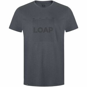 Loap BERTO Pánské triko, šedá, velikost XL