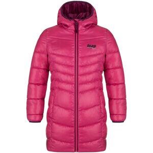 Loap INKA Dívčí zimní kabát, růžová, velikost 134-140