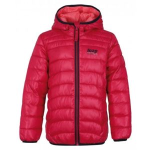Loap IRENUS Dětská zimní bunda, Růžová,Černá, velikost 158-164