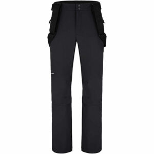 Loap LEKAN Pánské lyžařské softshellové kalhoty, černá, velikost M