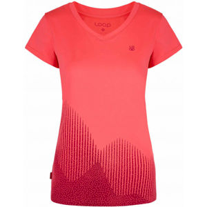 Loap MINETT Dámské technické triko, Růžová,Červená, velikost S