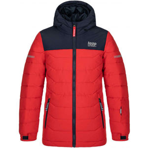 Loap FUZZY Chlapecká lyžařská bunda, červená, velikost 152