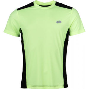 Lotto SPEEDRUN III TEE PL Pánské tričko, Světle zelená,Černá,Stříbrná, velikost S