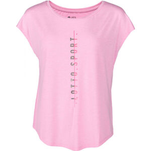 Lotto DINAMICO W III TEE PRT2 VI Dámské tričko, růžová, velikost XL