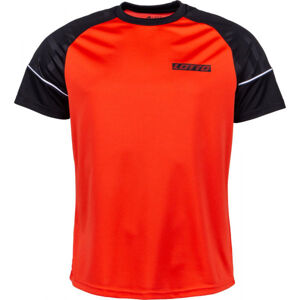 Lotto LOGO V TEE RGL PL Pánské sportovní triko, Oranžová,Černá,Modrá, velikost M